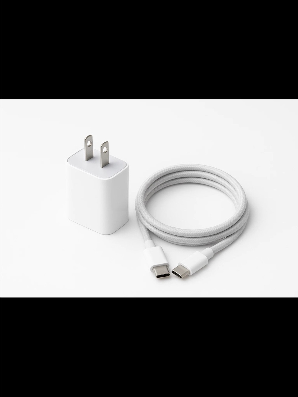 3 Pack: USB-C Fast Charging Adapters and 3 USB-C Cables- White